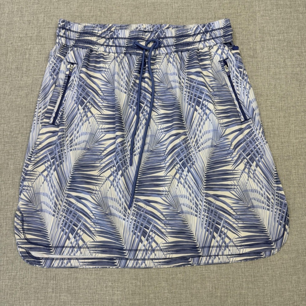 Tommy Bahama Island Zone Skort Womens XS Blue Athletic Pull On Zippered Pockets
